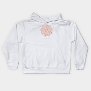 Pretty Rosegold Mandala Kids Hoodie